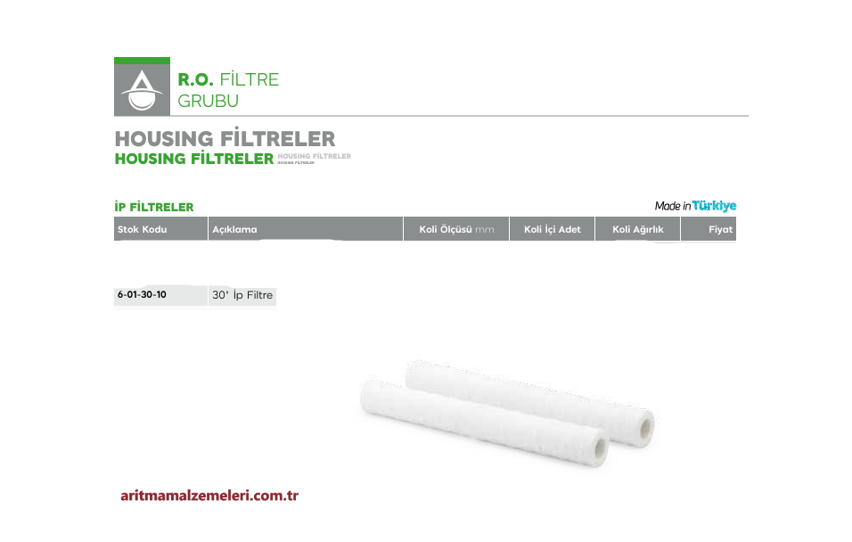 30'' İp Filtre