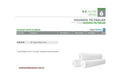 20'' Spun Sediment Filtre 5 mikron