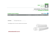 30'' Spun Sediment Filtre 5 mikron