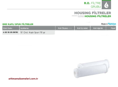 10'' End Kaplı Spun Sediment Filtre 110gr.