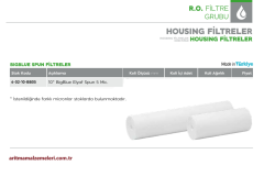 10'' Big Blue Elyaf Spun Filtre 5 mikron