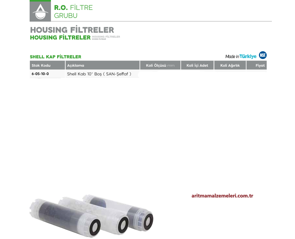 Shell Kab 10'' BOŞ (SAN-Şeffaf)