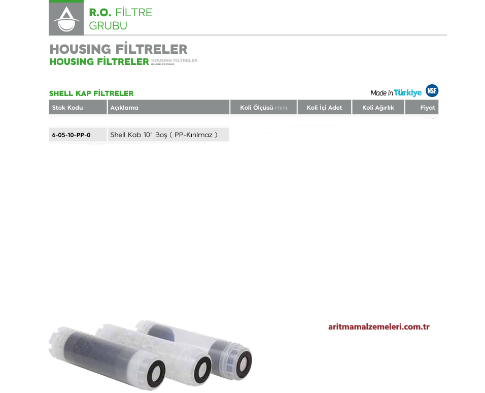 Shell Kab 10'' BOŞ (PP-Kırılmaz)