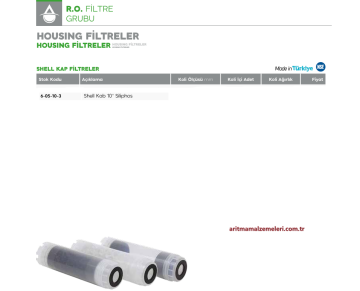 Shell Kab 10'' Siliphos Filtre