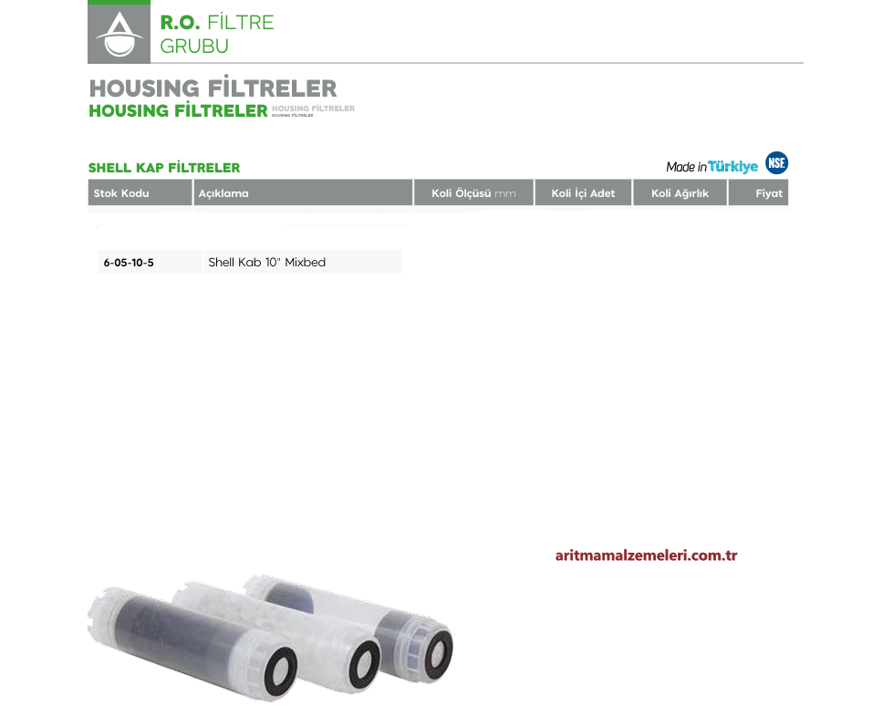 Shell Kab 10'' Mixbed Filtre