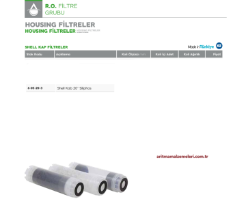 Shell Kab 20'' Siliphos Filtre