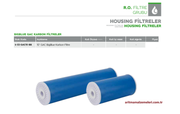 10'' GAC BigBlue Karbon Filtre