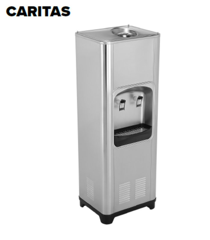 CARITAS Arıtmalı Paslanmaz Gövdeli Soğuk Su Sebili 500 GPD Pompalı