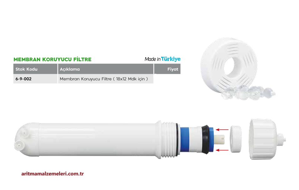 Membran Koruyucu Filtre (1812 Modeller için)