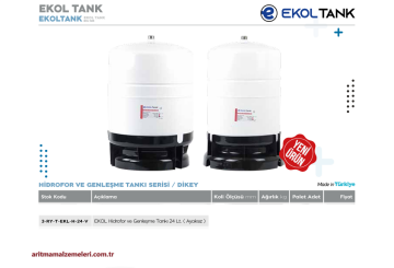Ekol 24 Litre Dikey Tip Hidrofor ve Genleşme Tankı (Ayaksız)