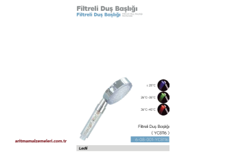 Filtreli Duş Başlığı Ledli (YC8116)