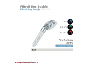 Filtreli Duş Başlığı Ledli (YC8117)