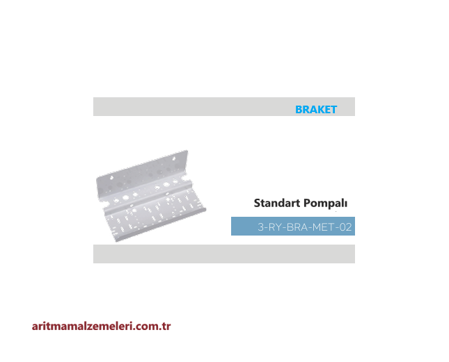 Standart Pompalı Açık Kasa Su Arıtma Cihazı için Braket