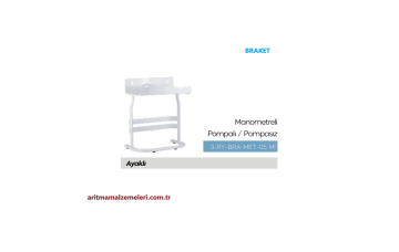 Manometreli Tip Pompalı - Pompasız Model Su Arıtma Cihazları için Ayaklı Braket