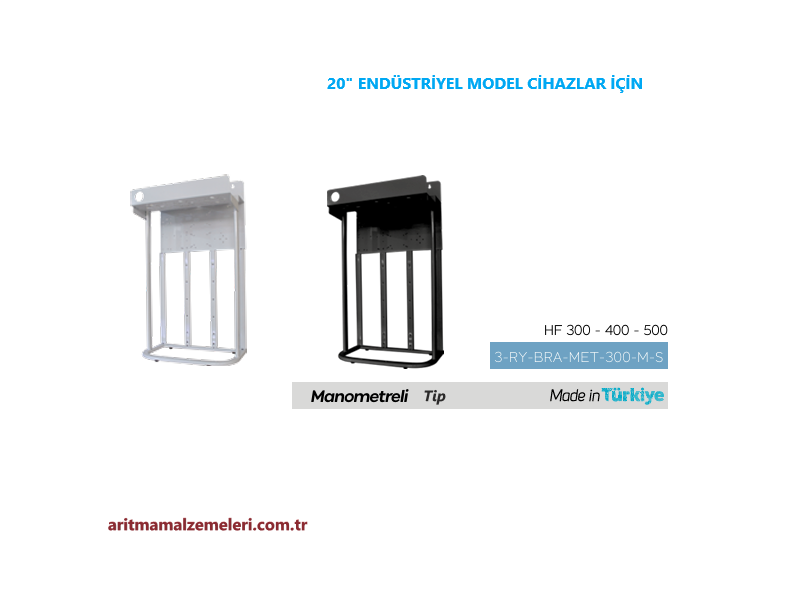 20'' Endüstriyel Model HF 300 - 400 - 500 Su Arıtma Cihazları için Braket