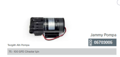 Ev Tipi Su Arıtma Cihazı Pompası _ Jammy (HK-2 30L) Pompa  75-100 Gpd cihazlarda   05703001