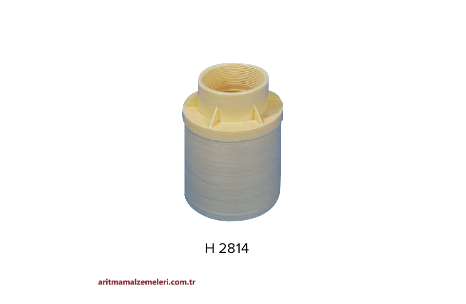H 2814-N Model 3'' Üst Difüzör - 0,25mm. Yumuşatma Yandan Montaj Yüzey Borulamalı Tanklar için