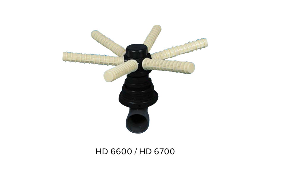HD 6600 Model 2'' 6 Kollu Ahtapot Difüzör Yandan Montaj Yüzel Borulamalı Tanklar için