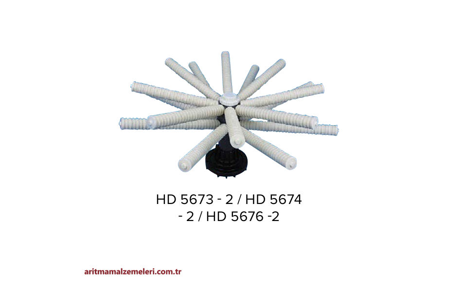 HD 5676-2 Model 3'' 16 Kollu Ahtapot Difüzör Yandan Montaj Yüzey Borulamalı Tanklar için