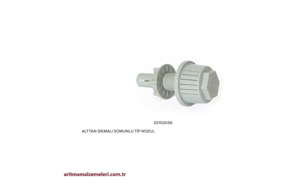 Mantar Difüzör Alttan Sıkmalı Somunlu Tip Filtre Nozul 0,5mm. 15/16'' 50/80pp