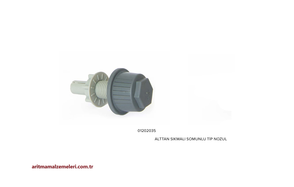 Mantar Difüzör Alttan Sıkmalı Somunlu Tip Yumuşatma Nozul 0,25mm. 15/16'' 50/80pp