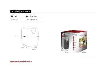 Express Water Pompasız Storm Şeffaf Mavi 5A-Class 8 Litre Tanklı (2.2 Galon)    70800042