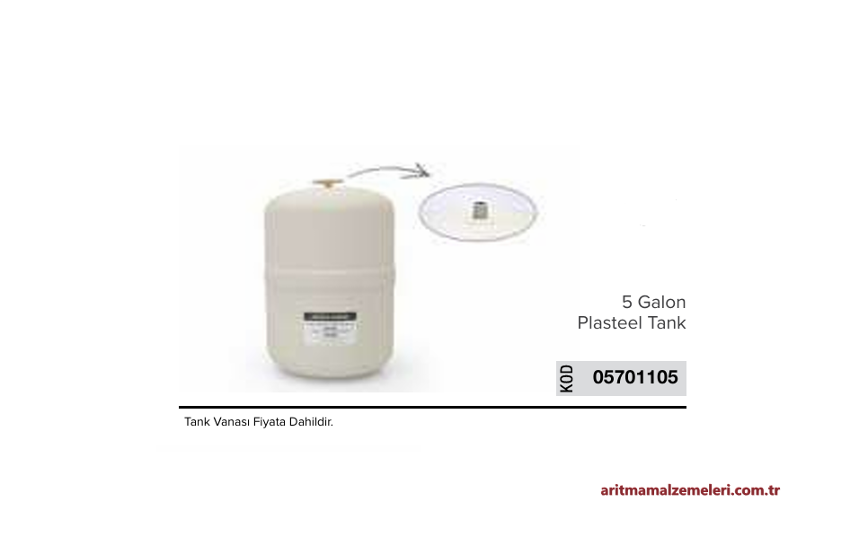 TAE 5 Galon (18 Litre) Plasteel (Plast Çelik) Tank