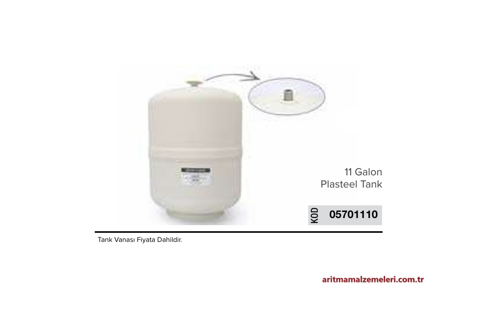 TAE 11 Galon (40 Litre) Plasteel (Plast Çelik) Tank