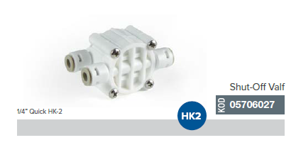 Shut-Off Valf 1/4'' Quick HK-2  05706027