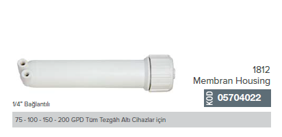 1812_Membran Housing 1/4'' Bağlantılı_05704022