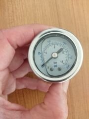 Su Arıtma Cihazı 16 Bar Gliserinli Arkadan Bağlantılı Metal Manometre _ 05717020