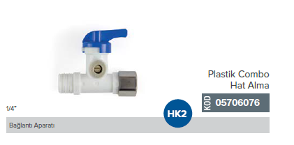 1/4'' Plastik Combo Hat Alma Aparatı _ 05706076