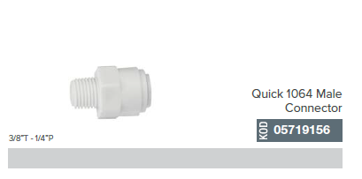 3/8'' T - 1/4'' P Quick 1064 Male Connector _ 05719156
