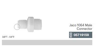 3/8'' T - 1/4'' P Jaco 1064 Male Connector_05719159