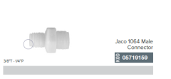 3/8'' T - 1/4'' P Jaco 1064 Male Connector_05719159