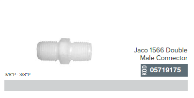 3/8'' P - 3/8'' P Jaco 1566 Double Male Connector _ 05719175