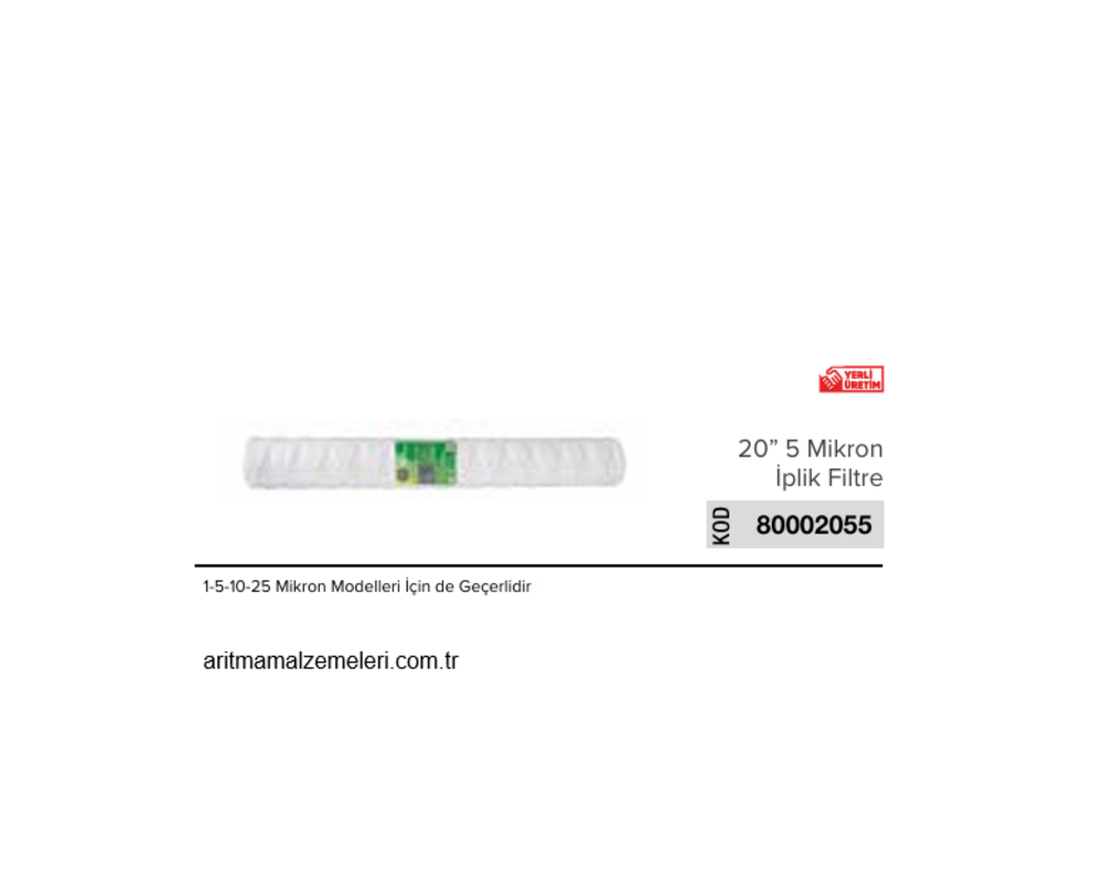 20'' 1-5-10-25 Mikron Modeller için İplik Filtre _ 80002055