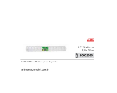 20'' 1-5-10-25 Mikron Modeller için İplik Filtre _ 80002055