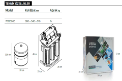 Aquabir Açık Kasa Standlı-Manımetreli 3.2 Galon (12 Litre) 6A-WOP Pompasız Su Arıtma Cihazı_70120005