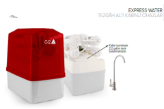 Express Water Gold 5A Şeffaf Kapaklı Pompalı 2.2 Galon (8 Litre) Su Arıtma Cihazı - 70901009