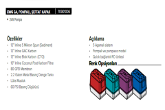 Express Water Gold 5A Şeffaf Kapaklı Pompalı 2.2 Galon (8 Litre) Su Arıtma Cihazı - 70901009