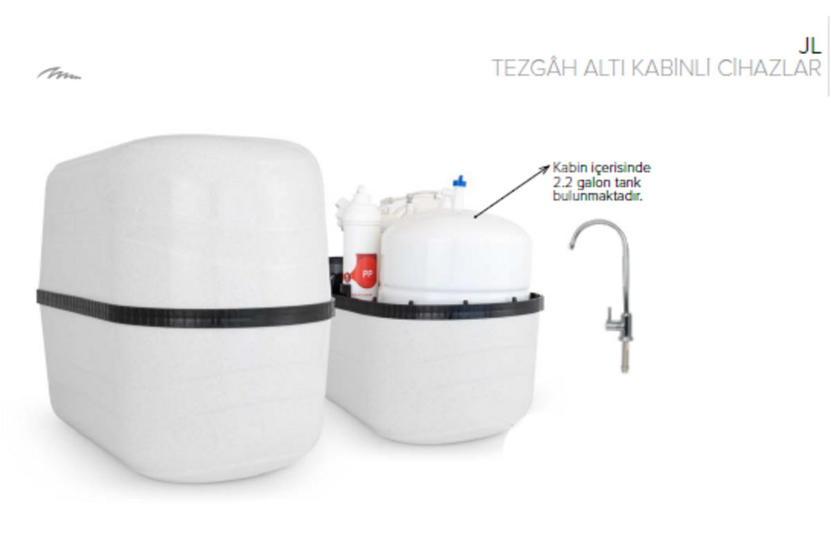 Jammytiger JL 5A Class Pompasız 2.2 Galon (8 Litre) Su Arıtma Cihazı_70903001