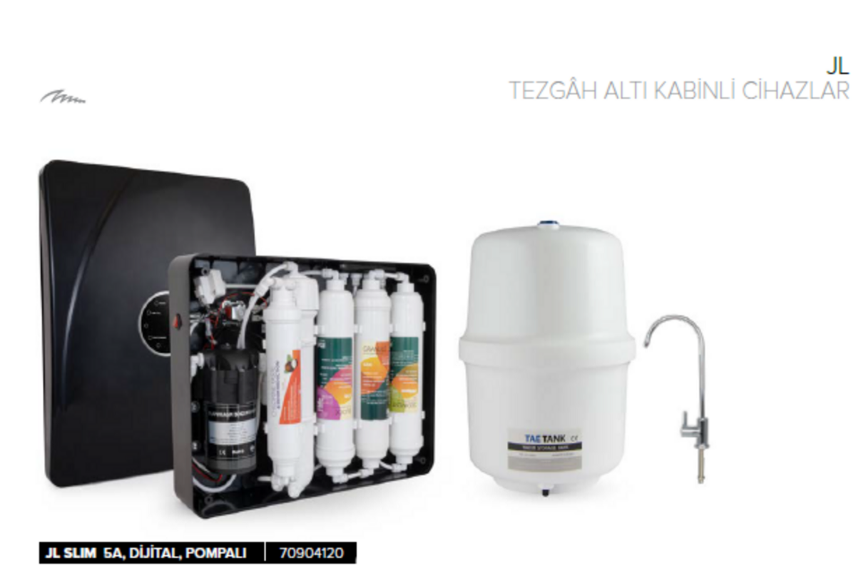 JammyTIGER SLIM 5A 4 Galon(15 Litre) Dijital POMPALI Su Arıtma Cihazı - 70904120