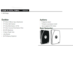 JammyTIGER SLIM 5A 4 Galon(15 Litre) Dijital POMPALI Su Arıtma Cihazı - 70904120