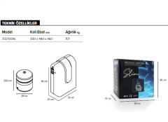 ICONIC Slim Dijital 5A 400 Gpd Pompalı Su Arıtma Cihazı - 70270019