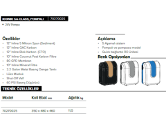 Iconic 5A-Class Pompalı Su Arıtma Cihazı - 70270025