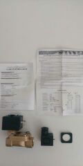 Solenoid Valf 1/2'' Pilot Kumandalı Normalde Kapalı 0,5-16 BAR Tam Geçişli 12VDC