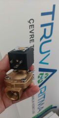 Solenoid Valf 1/2'' Pilot Kumandalı Normalde Kapalı 0,5-16 BAR Tam Geçişli 12VDC