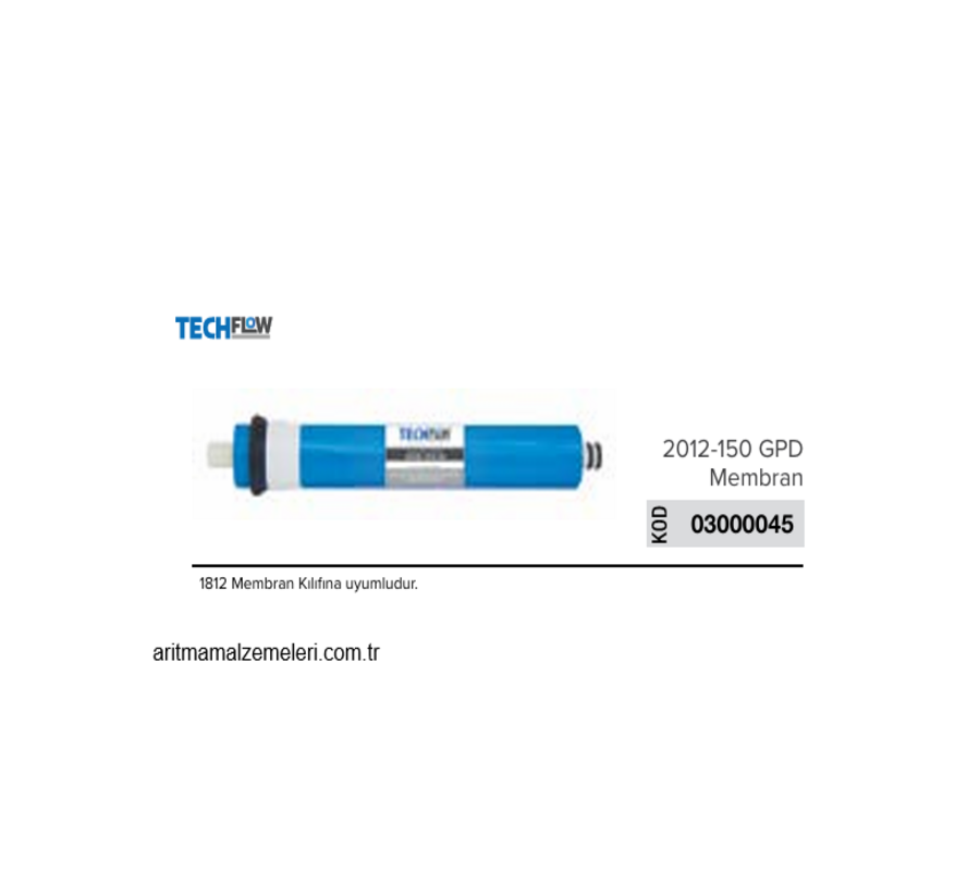Techflow Marka 2012-150 Gpd Membran     03000045