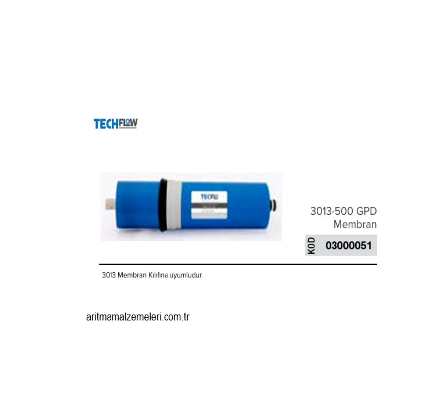 Techflow Marka 3013-500 Gpd Membran     03000051